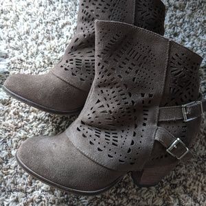 Naughty Monkey Cute Taupe Booties (Love Story)